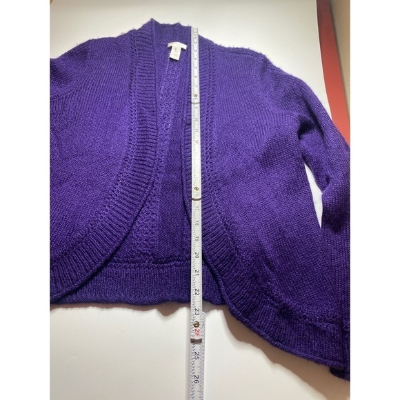 Chicos Acrylic Blend Open Front Cardigan - Picture 6 of 8